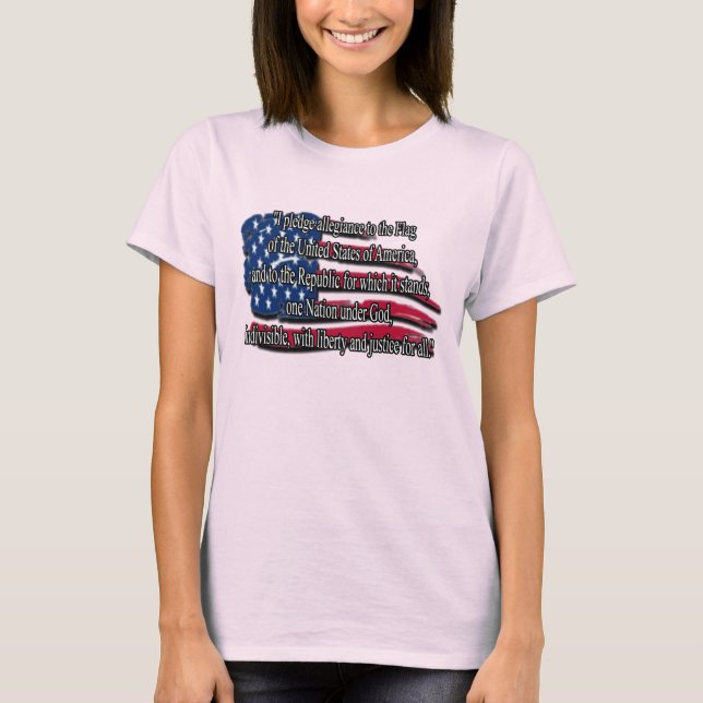 PLEDGE OF ALLEGIANCE Patriotic Tee (Front)