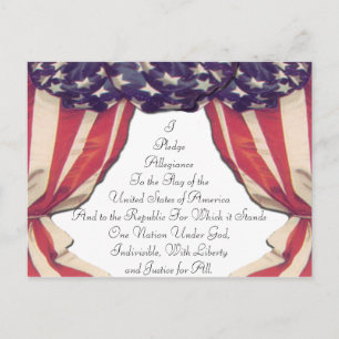 Pledge of Allegiance Postcard
