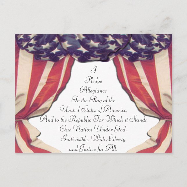Pledge of Allegiance Postcard (Front)