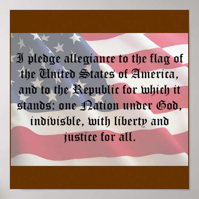 Pledge of Allegiance Poster (Front)