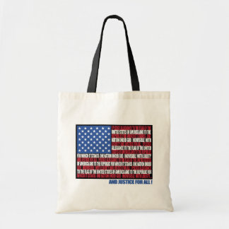 Pledge of Allegiance totebag Tote Bag