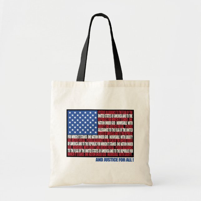 Pledge of Allegiance totebag Tote Bag (Front)