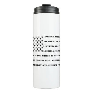 Pledge Of Allegiance #USAPatriotGraphics Thermal Tumbler