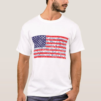 Pledge of Allegience America Flag T-Shirt