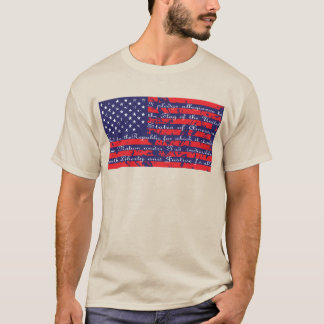 Pledge of Allegience in the United States Flag T-Shirt