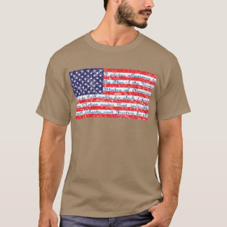 Pledge of Allegience United States Flag T-Shirt
