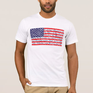 Pledge of Allegience USA Flag T-Shirt