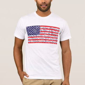 Pledge of Allegience USA Flag T-Shirt