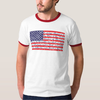 Pledge of Allegience USA Flag T-Shirt