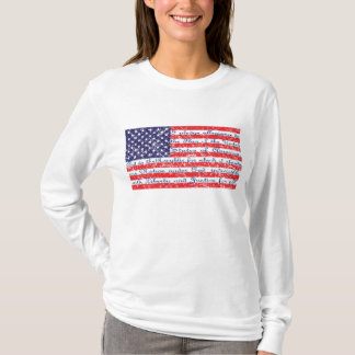 Pledge of Allegience USA Flag T-Shirt
