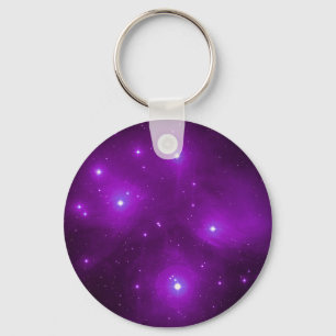 Pleiades in Purple Keychain