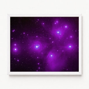 Pleiades in Purple Photo Art Poster