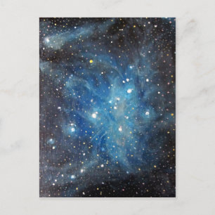 Pleiades Space Art Constellation Painting Print Postcard