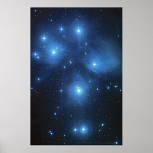 Pleiades Star Cluster 18x12 (16x11) Poster