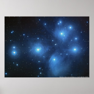Pleiades Star Cluster Poster
