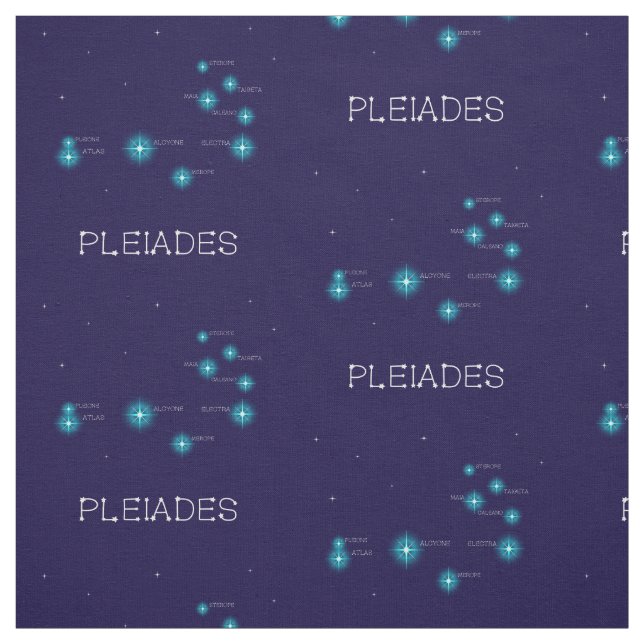 Pleiades Star Formation Fabric (Swatch)