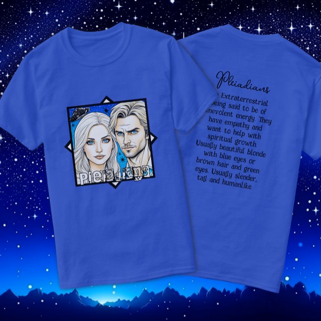 Pleiadian Extra Terrestrials and UFO T-Shirt (Creator Uploaded)