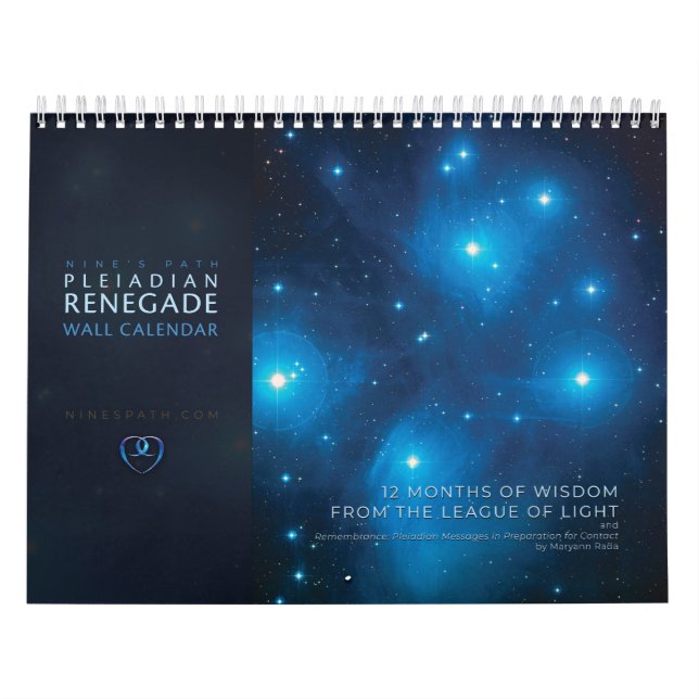 Pleiadian Remembrance Wall Calendar (Cover)