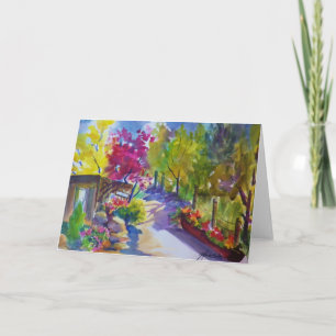 Plein Air View from My Art Studio ~ Greeting Card