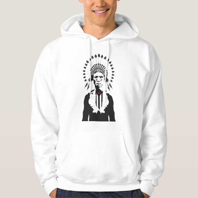 Plena Punk Puerto Rican Art Men's Pullover Hoodie (Front)
