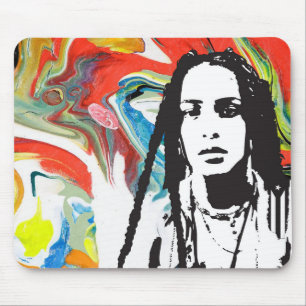 Plena Punk Puerto Rican Art Mouse Mat