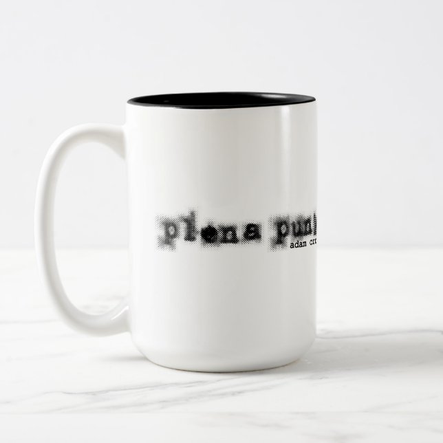 Plena Punk Puerto Rican Art Two-Tone Coffee Mug (Left)