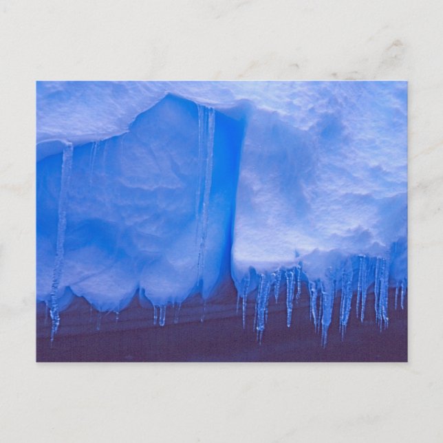 Pleneau Iceberg Graveyard, Antarctica: Blue Postcard (Front)