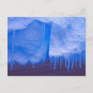 Pleneau Iceberg Graveyard, Antarctica: Blue Postcard