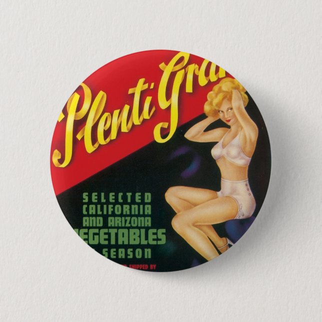 Plenti Grand 6 Cm Round Badge (Front)