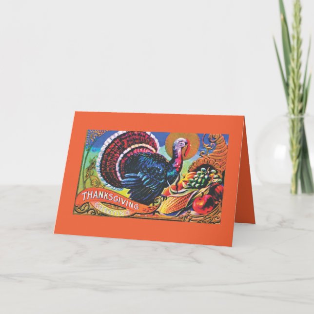 Plentiful Thanksgiving Holiday Card (Front)