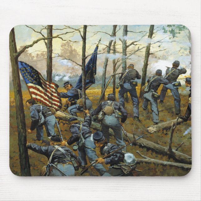 Plenty of Fighting Today by Keith Rocco Mouse Mat (Front)