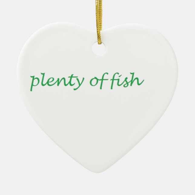 plenty of fish ceramic tree decoration (Front)