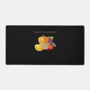 Plenty of Harvest – Autumn Basket of Produce Illus Desk Mat