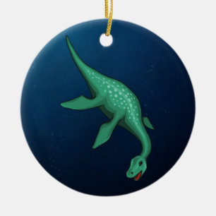 Plesiosaur Ceramic Tree Decoration