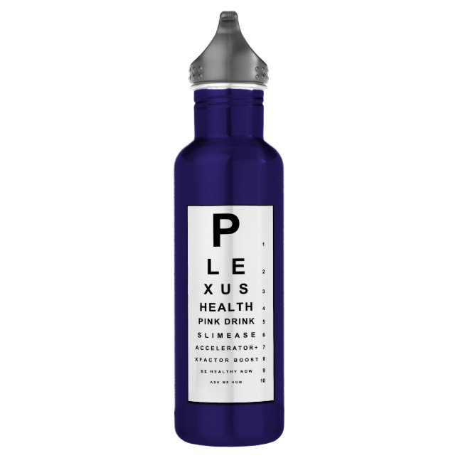 Plexus Eye Chart 710 Ml Water Bottle (Right)