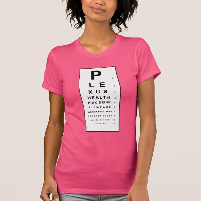 Plexus Eye Chart T-Shirt (Front)