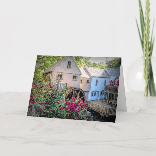 Plimoth Grist Mill Plymouth, MA Card (Front)