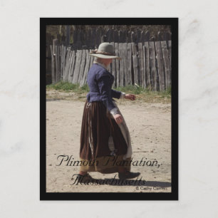 Plimoth Plantation, Massachusetts Postcard