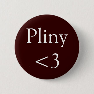 Pliny <3 6 cm round badge