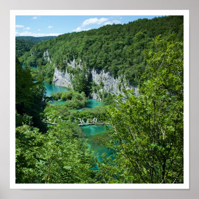 Plitvice Lakes Croatia Landscape Photography Poster (Front)