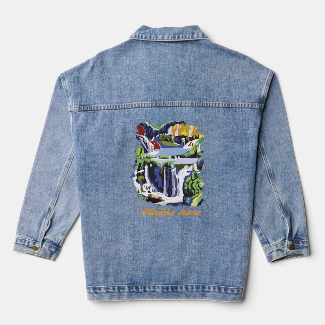 Plitvice Lakes Denim Jacket (Back)