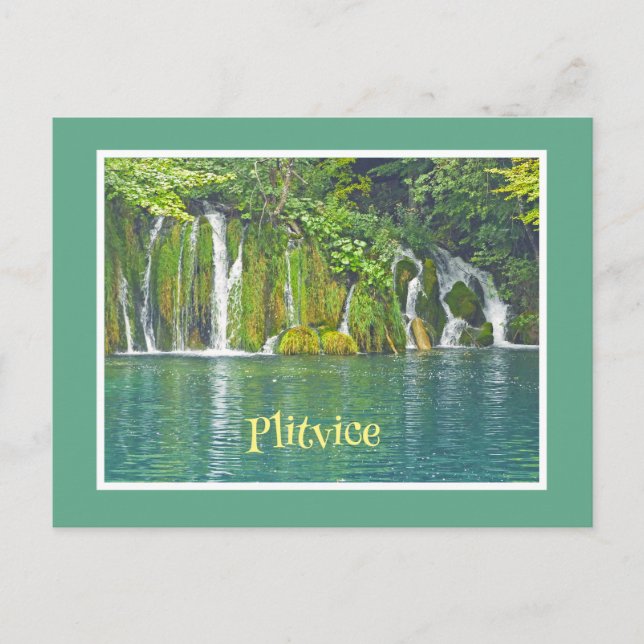 PLITVICE LAKES NATIONAL PARK, CROATIA POSTCARD (Front)