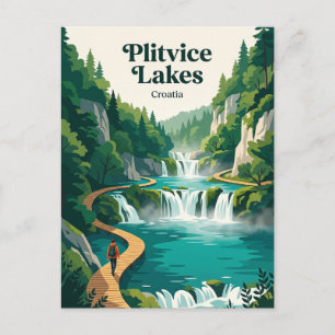 Plitvice Lakes National Park Croatia Postcard