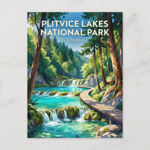 Plitvice Lakes National Park Croatia Postcard