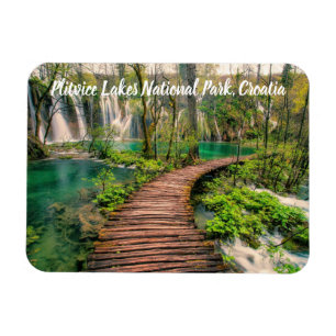 Plitvice Lakes National Park Croatia stylised Magnet