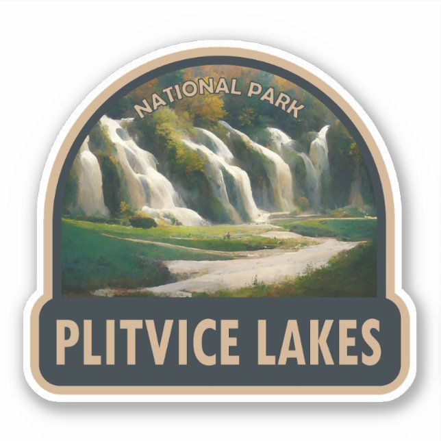 Plitvice Lakes National Park Croatia Watercolor (Front)