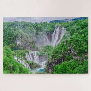 Plitvice lakes waterfall jigsaw puzzle