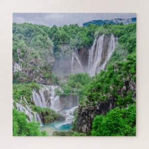 Plitvice lakes waterfall jigsaw puzzle
