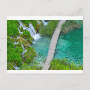 Plitvice National Park in Croatia Hiking Trails Postcard