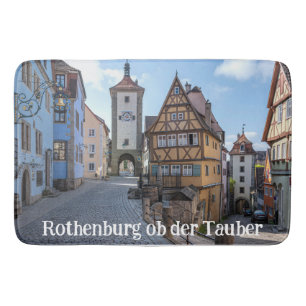 Plönlein in Rothenburg ob der Tauber, Germany Bath Mat
